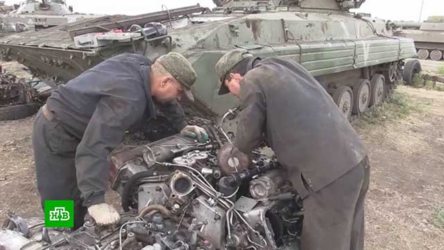 Burnt tanks return to Russia, repair plants refuse repairs