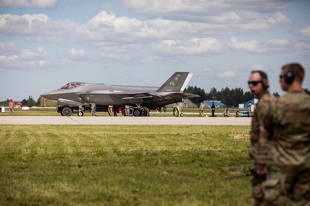 American F-35 jets landed briefly in Lithuania in 2019 as a show of deterrence and capabilities