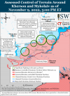 Kherson-Mykolaiv Battle Map November 9,2022.png