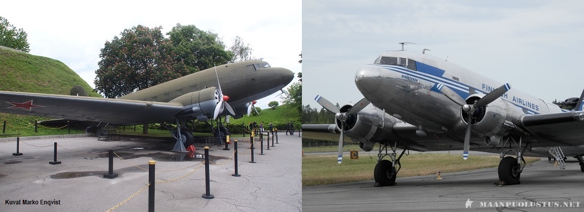 Lisunov Li-2 ja DC-3 (vertailu)