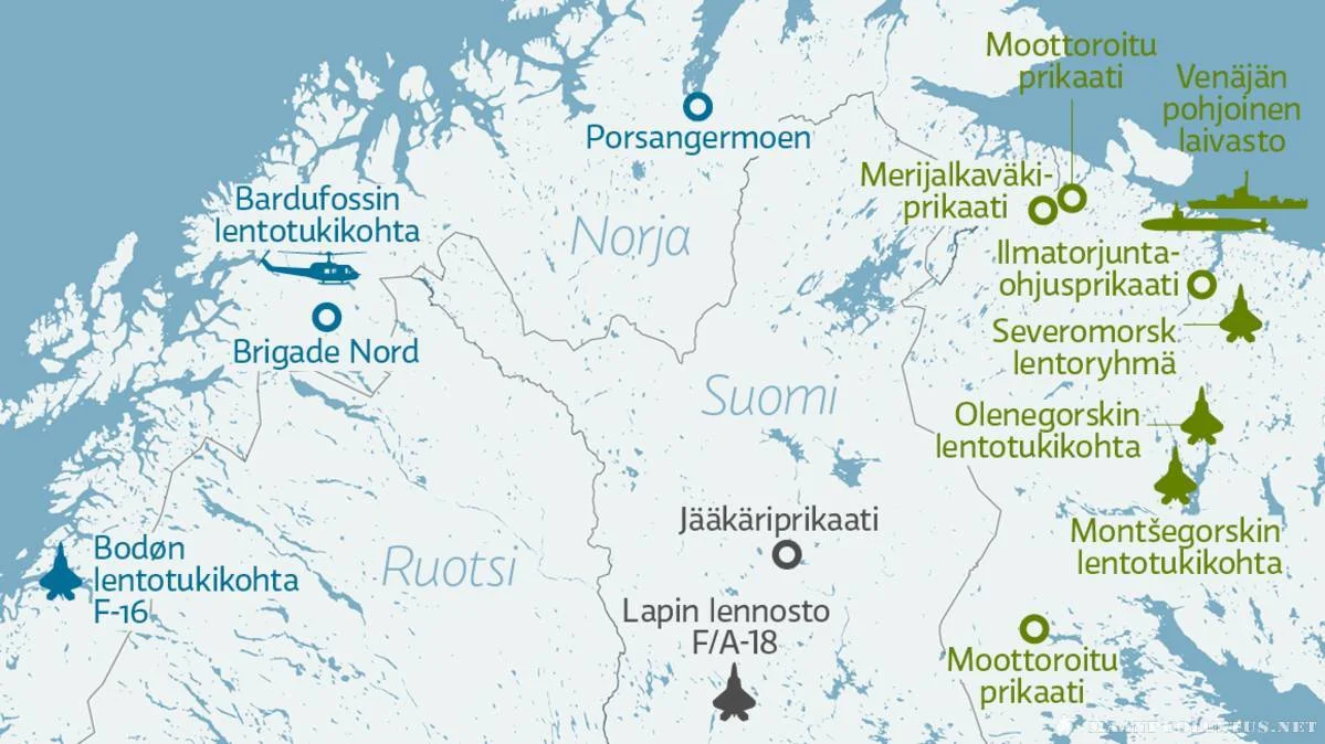 Suomen pohjois-osan joukot