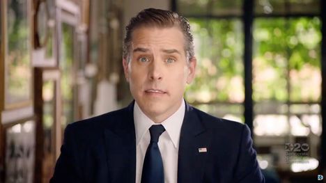 Hunter Biden puhui videon välityksellä Yhdysvaltain demokraattisen puolueen kannattajille elokuussa 2020.