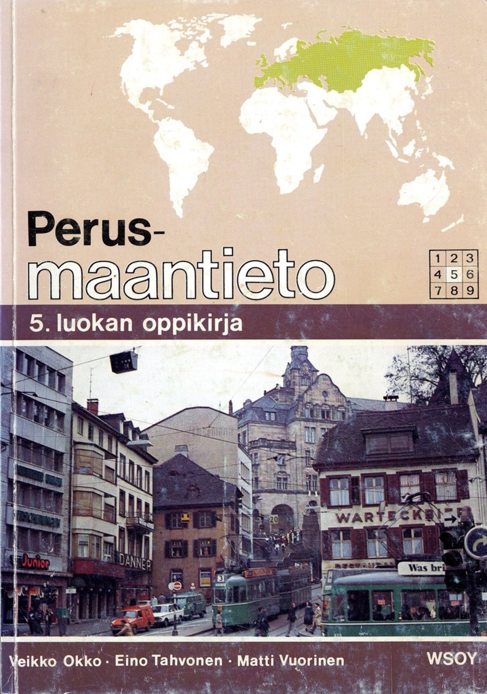 Perusmaantieto 5 -oppikirjan kansi.