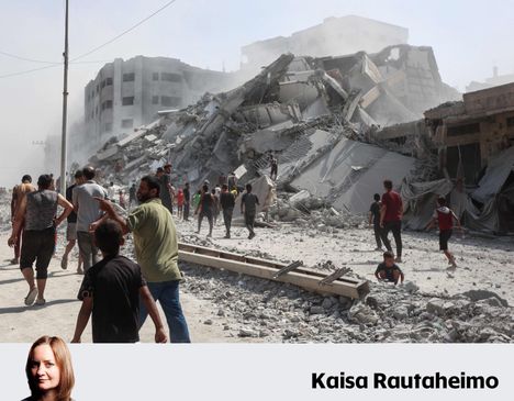 Israel jatkoi Gazan kaupungin tuhoamista maanantaina.