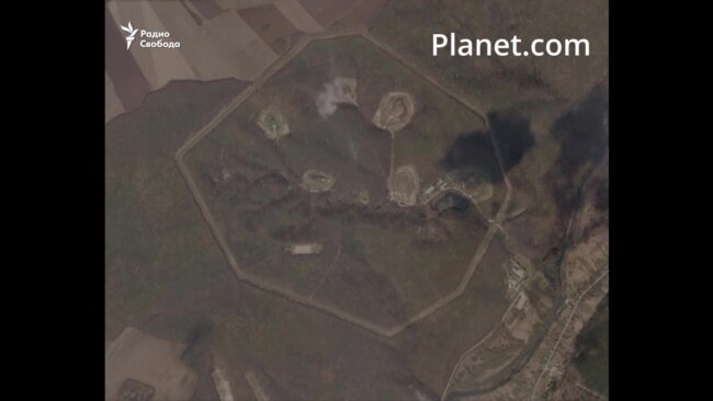 Russian nuclear weapons storage base on satellite imagery