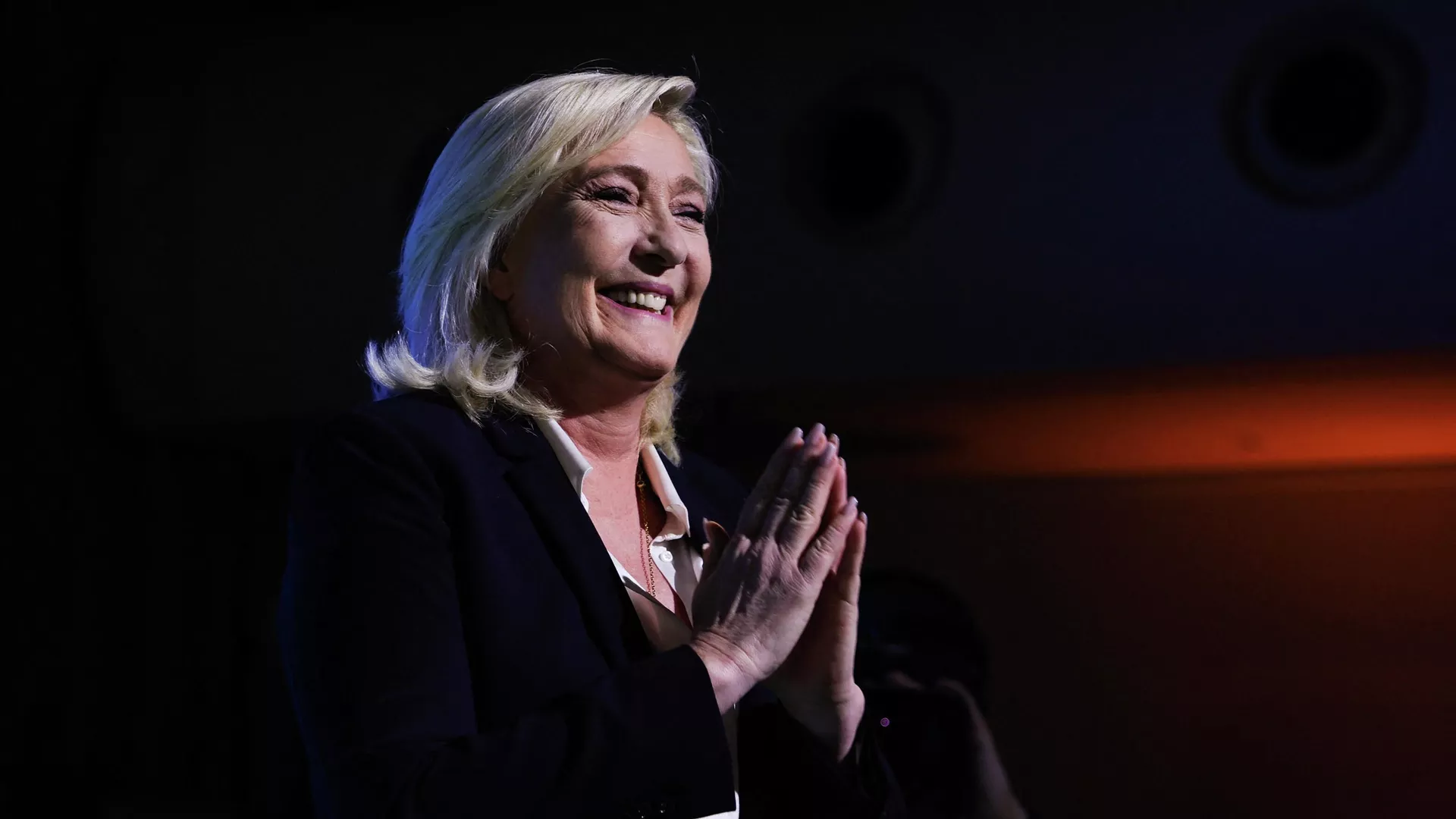 Marine Le Pen after the announcement of the preliminary results of the first round of the presidential elections in France - RIA Novosti, 1920, 04/10/2022