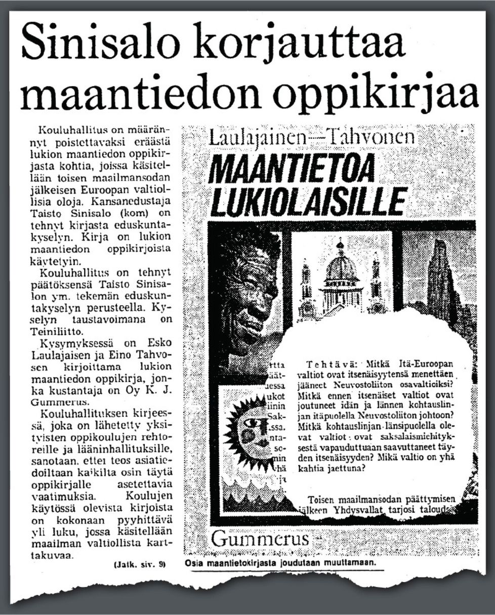 HS:n uutinen lokakuulta 1971.