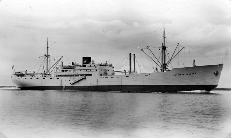 M/s Mathilda Thordén kuljetti sekä juutalaispakolaisia että amerikansuomalaisia vapaaehtoisia Suomesta Amerikkaan. 
