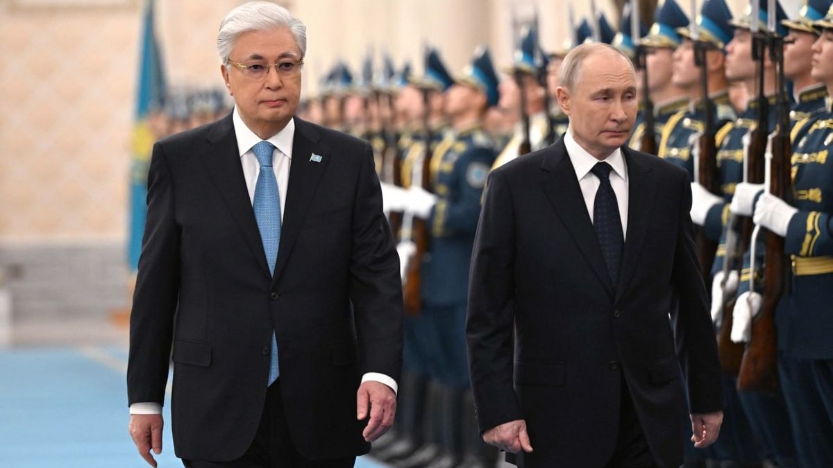 Kassym-Jomart Tokayev and Vladimir Putin in Akorda, state visit in November 2024