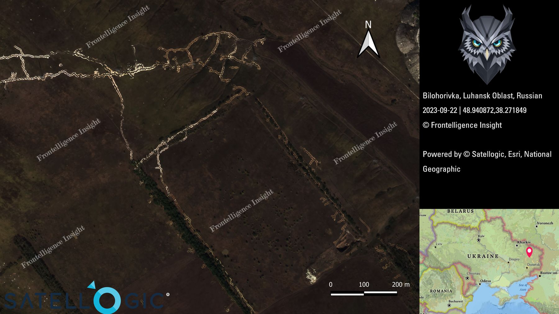 Ukrainian trenches fortifications