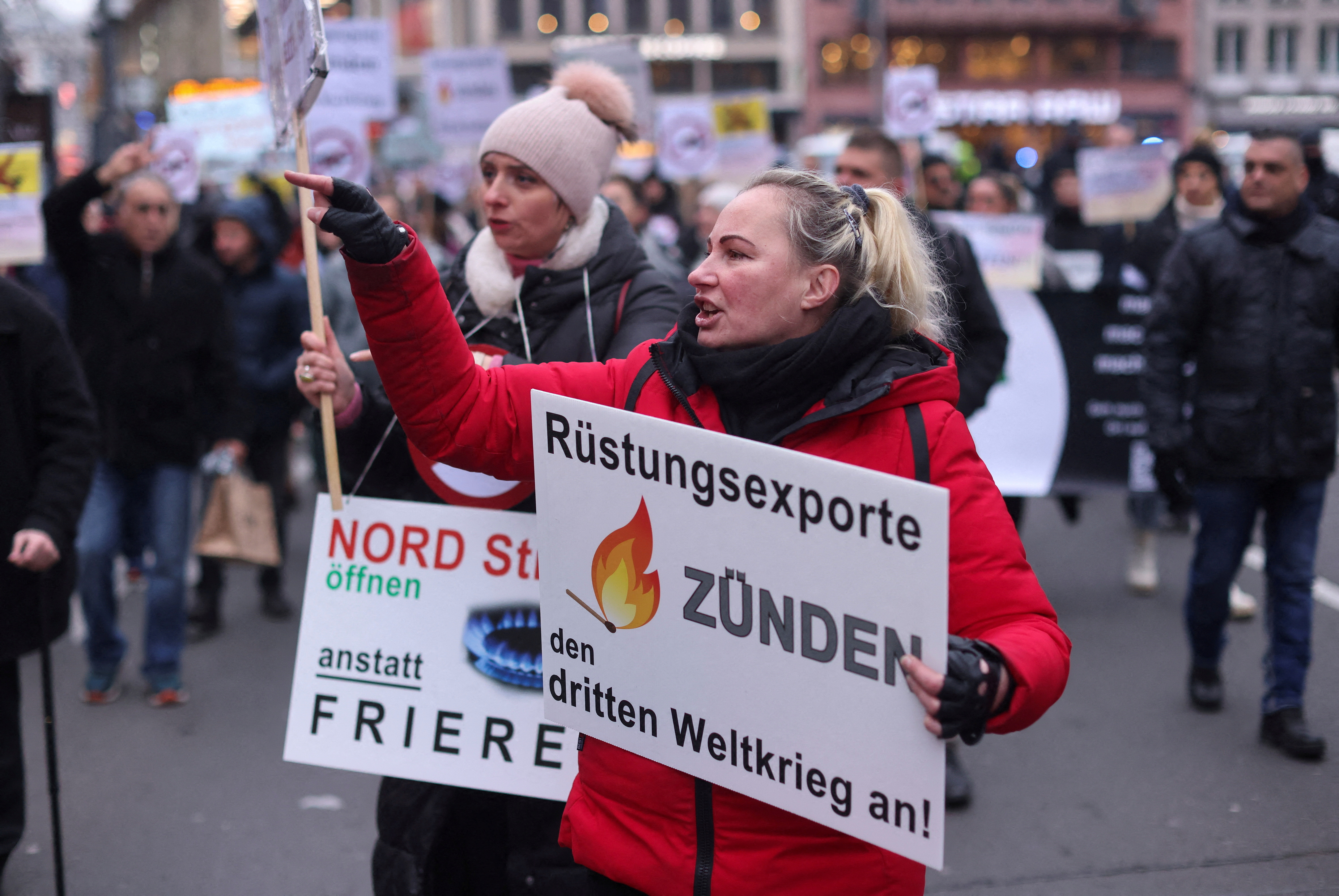 Pro-Russian demonstrators protest amid Russia's invasion of Ukraine, in Cologne's invasion of Ukraine, in Cologne