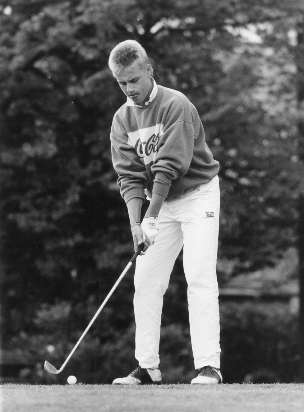 Alexander ”Tico” Stubb golfasi kesäkuussa 1987.