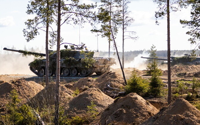 13th infantry battalion in action in exercise Spring Storm 2020