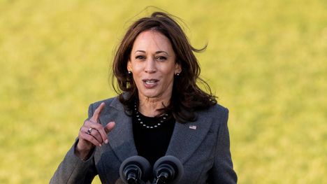 Yhdysvaltain varapresidentti Kamala Harris kuvattiin maanantaina Washingtonissa.