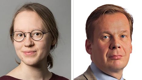 Suomen luonnonsuojeluliiton Liisa Toopakka ja Energiateollisuuden Jari Kostama.