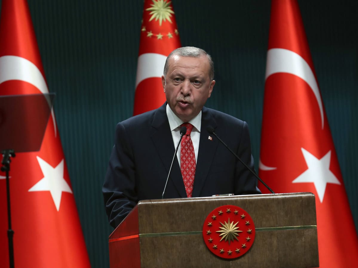 Turkin presidentti Recep Tayyip Erdogan.