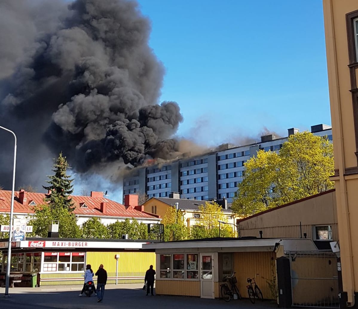Porin Keskuskartano suuri tulipalo