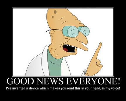 Futurama - Good News Everyone! Gesture