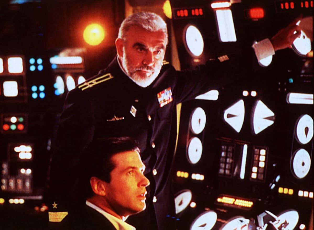 Sean Connery pääosassa elokuvassa Punaisen lokakuun metsästys.