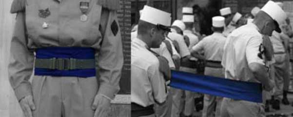 Blue sash of the Foreign Legion