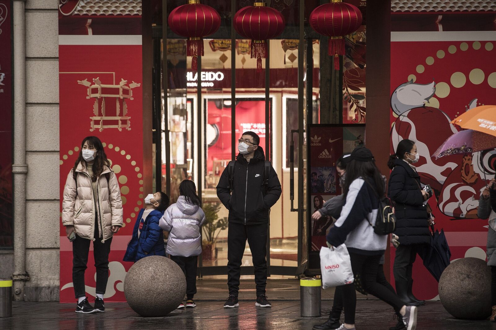 Streets of Shanghai Ahead of Lunar New Year as China Virus Fears Grow