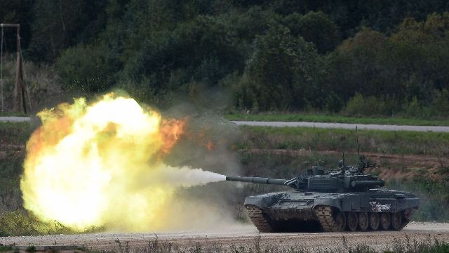 Moscow: T-90M tanks fire cutting-edge shrapnel-exploding shells Moscow: T-90M tanks fire cutting-edge shrapnel-exploding shells