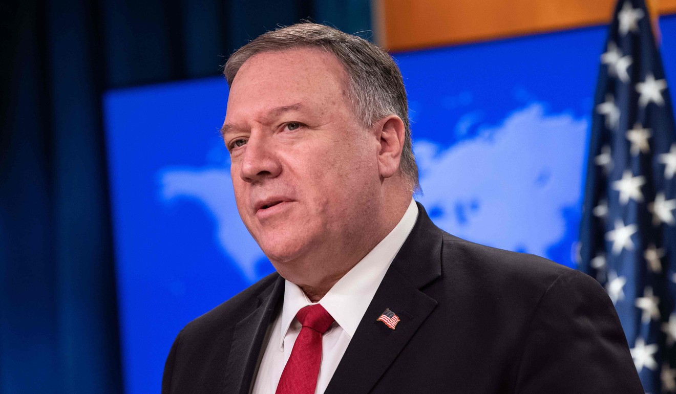 US Secretary of State Mike Pompeo is among those who have used the term “Wuhan virus”. Photo: AFP