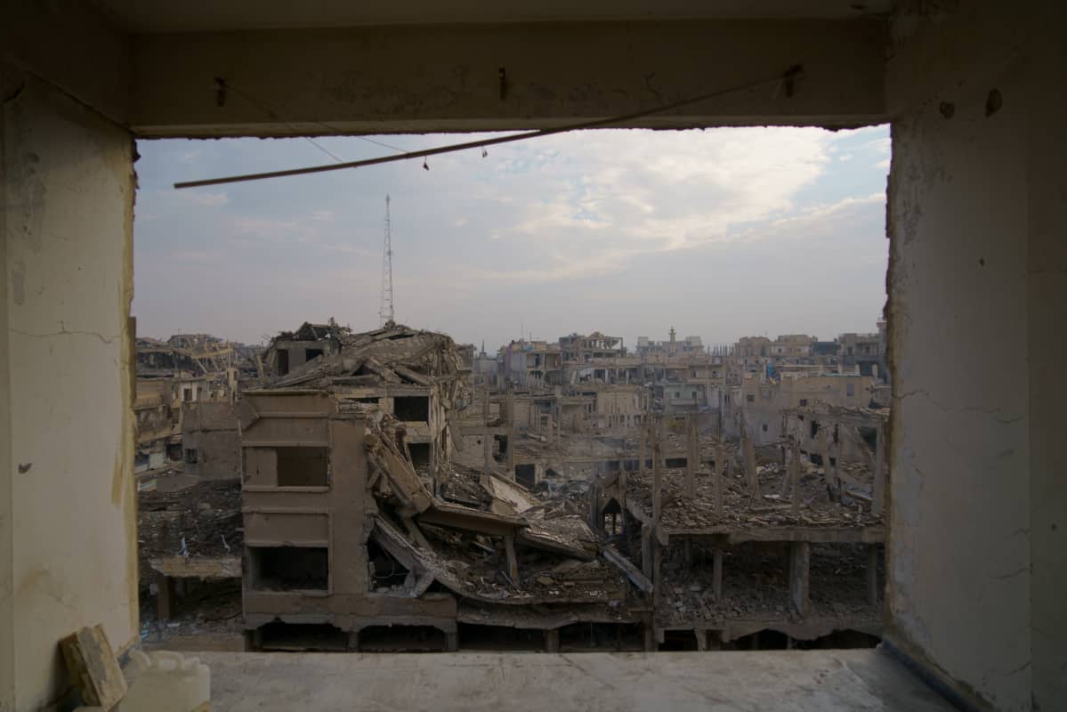Isisin entinen pääkaupunki Raqqa.