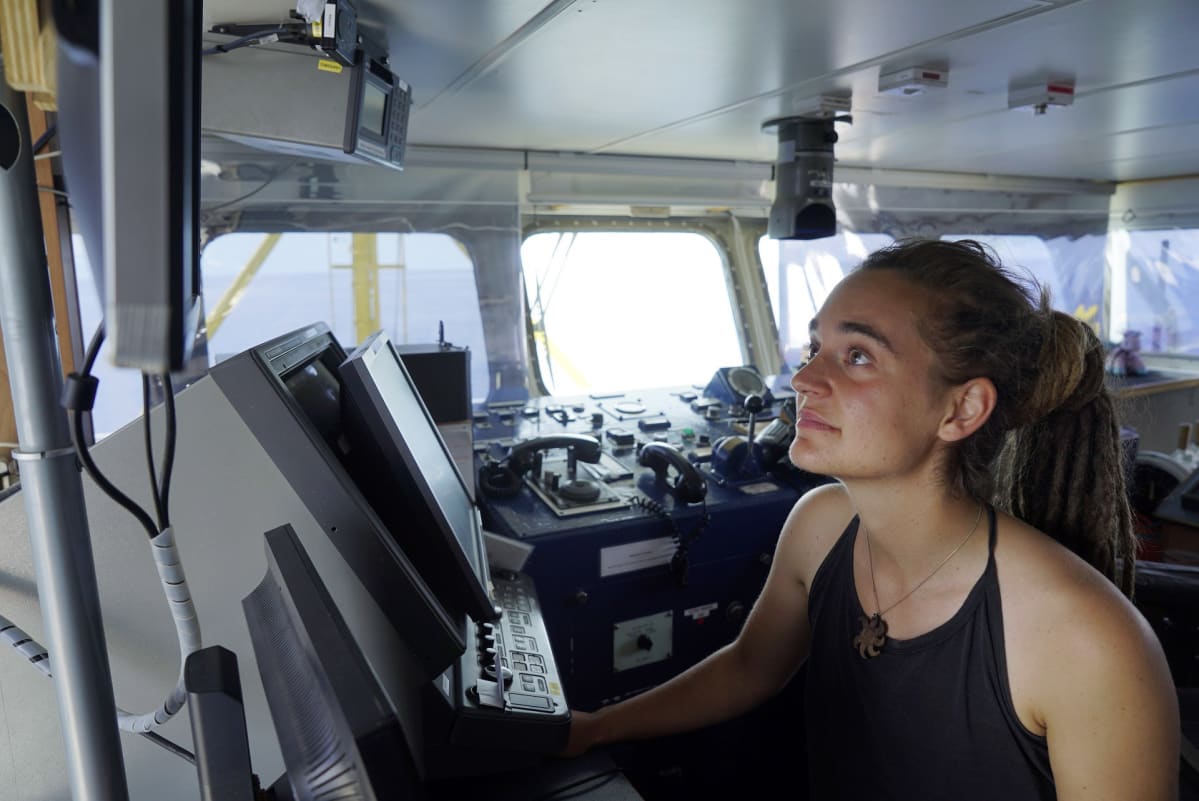 Sea-Watch-aluksen kapteeni Carola Rackete.