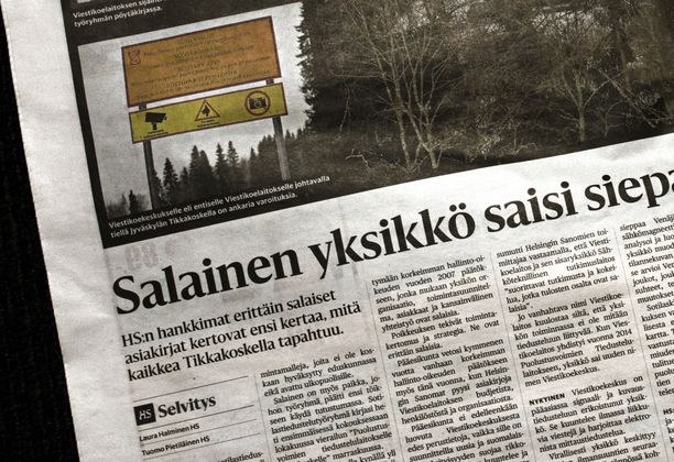Helsingin Sanomat kertoi joulukuussa 2017 viestikoekeskuksen toiminnasta.