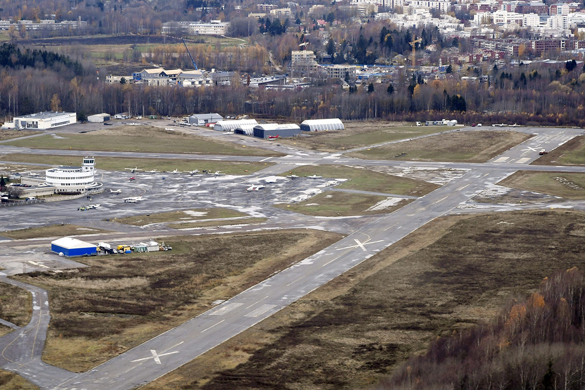 Malmin lentokenttä Helsingissä 28. lokakuuta 2019.