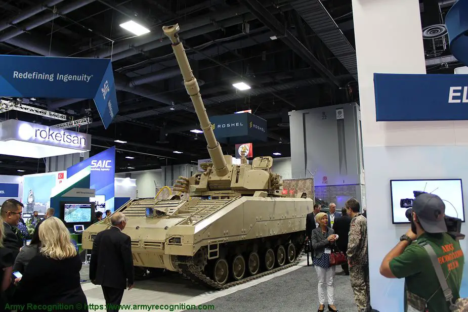 First_public_appearance_of_SAIC_105mm_Light_Tank_MPF_programme_at_AUSA_2018_United_States_Army_defense_exhibition_925_001.jpg